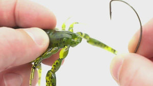 how to rig a soft plastic scorpion on a worm hook