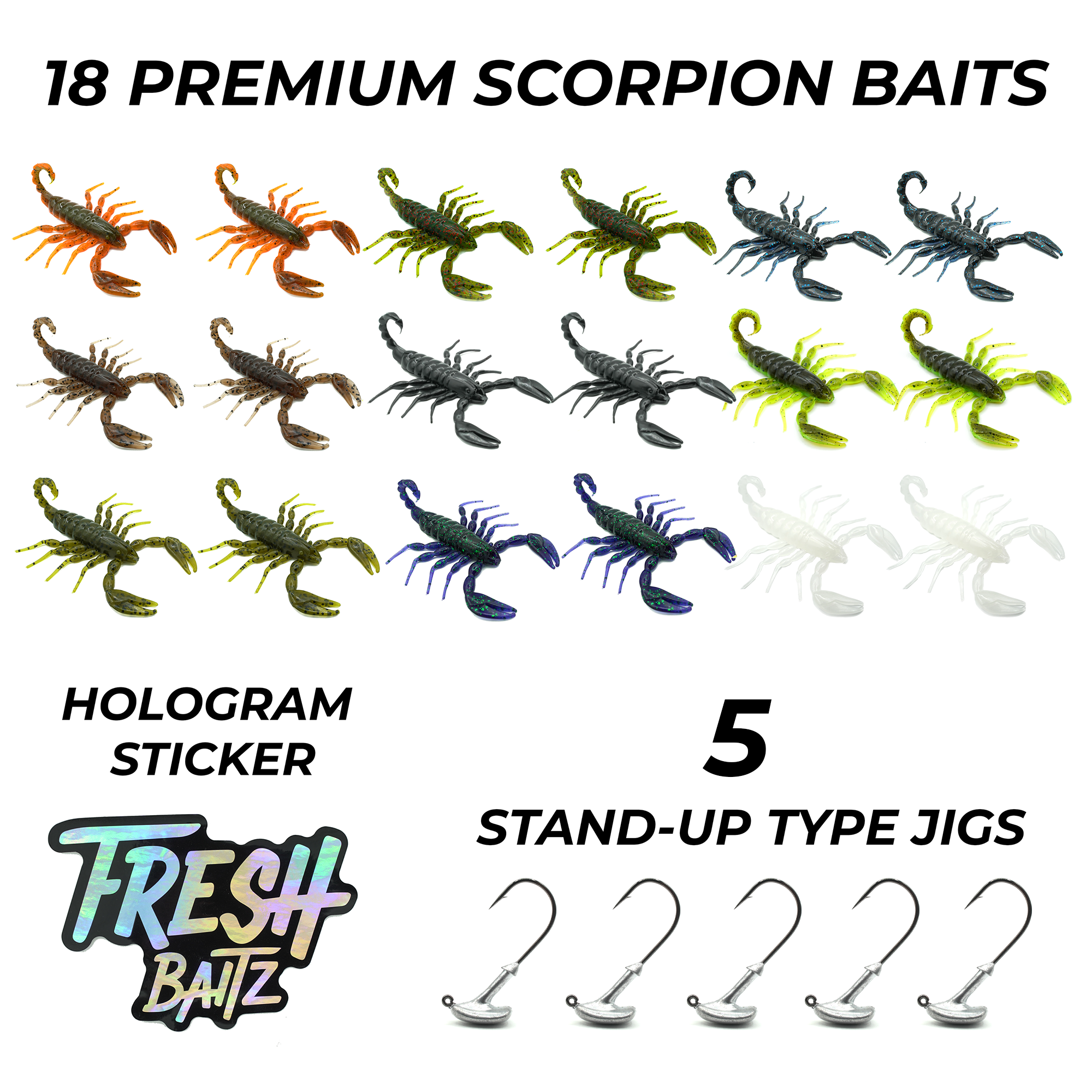 Scorpion Sampler Kit - Freshbaitz