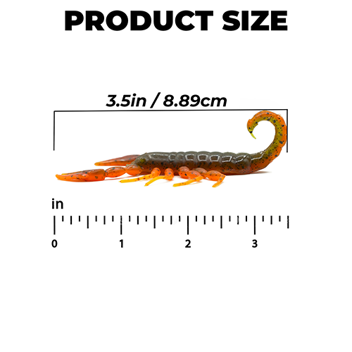 watermelon red fleck scorpion fishing bait